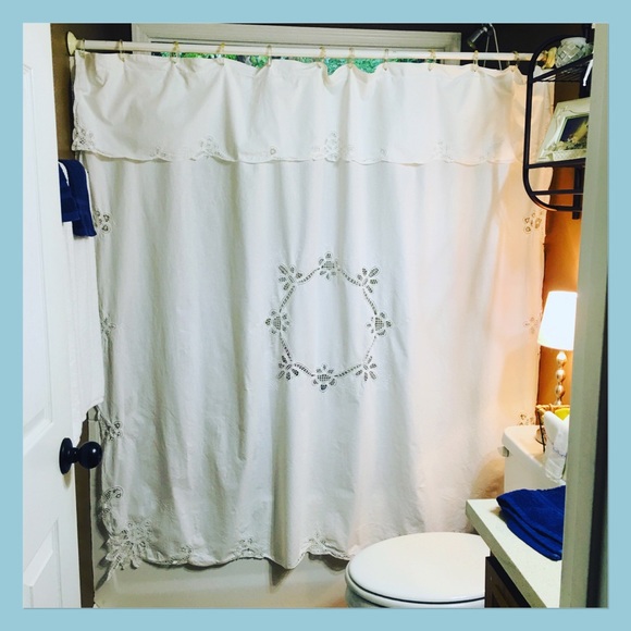 Bath Battenberg Lace Shower Curtain Poshmark